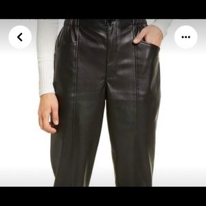 Buttery soft leather pants that fit loose. size 6 but more 8/10. Never worn